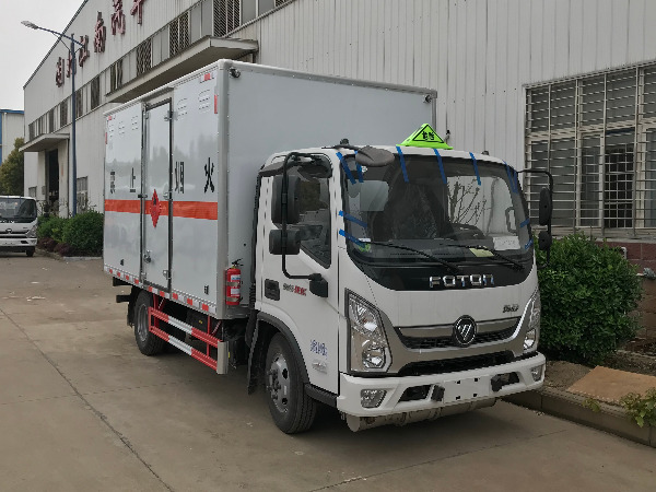 奧鈴藍牌易燃液體廂式運輸車 奧鈴藍牌易燃液體廂式運輸車